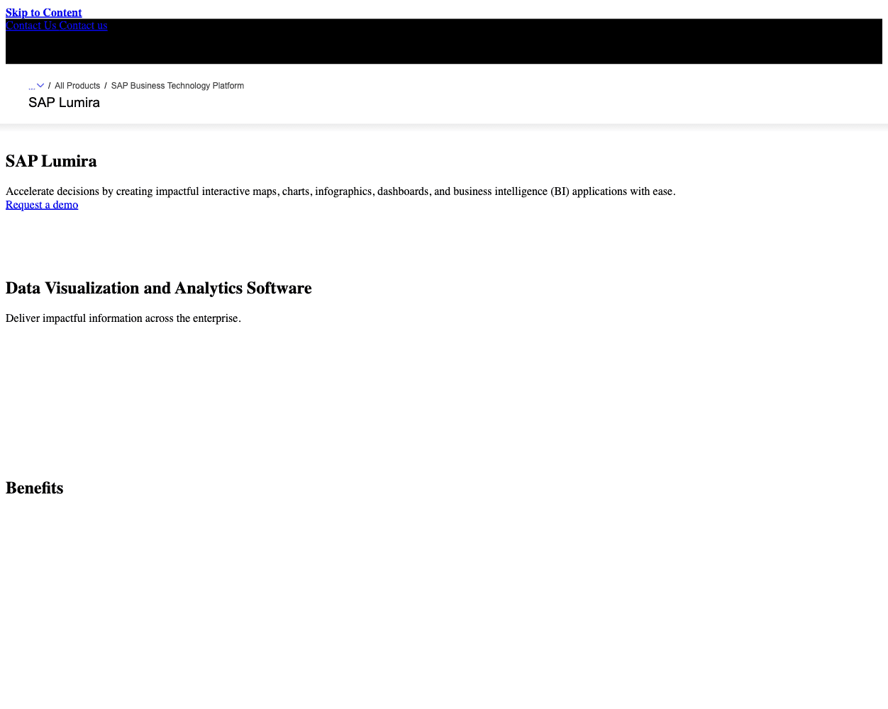 SAP Lumira screenshot