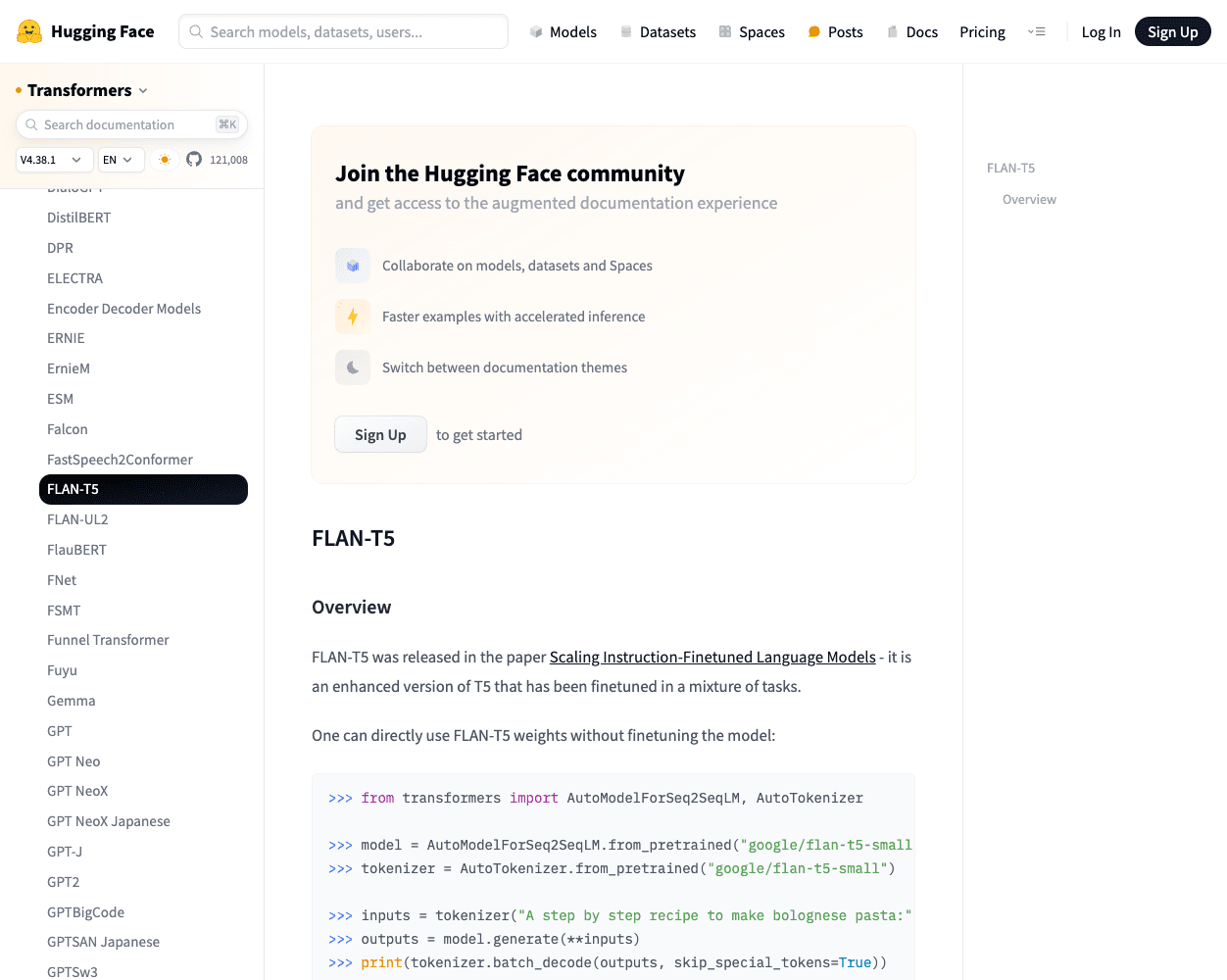 Google AI Flan-T5 screenshot