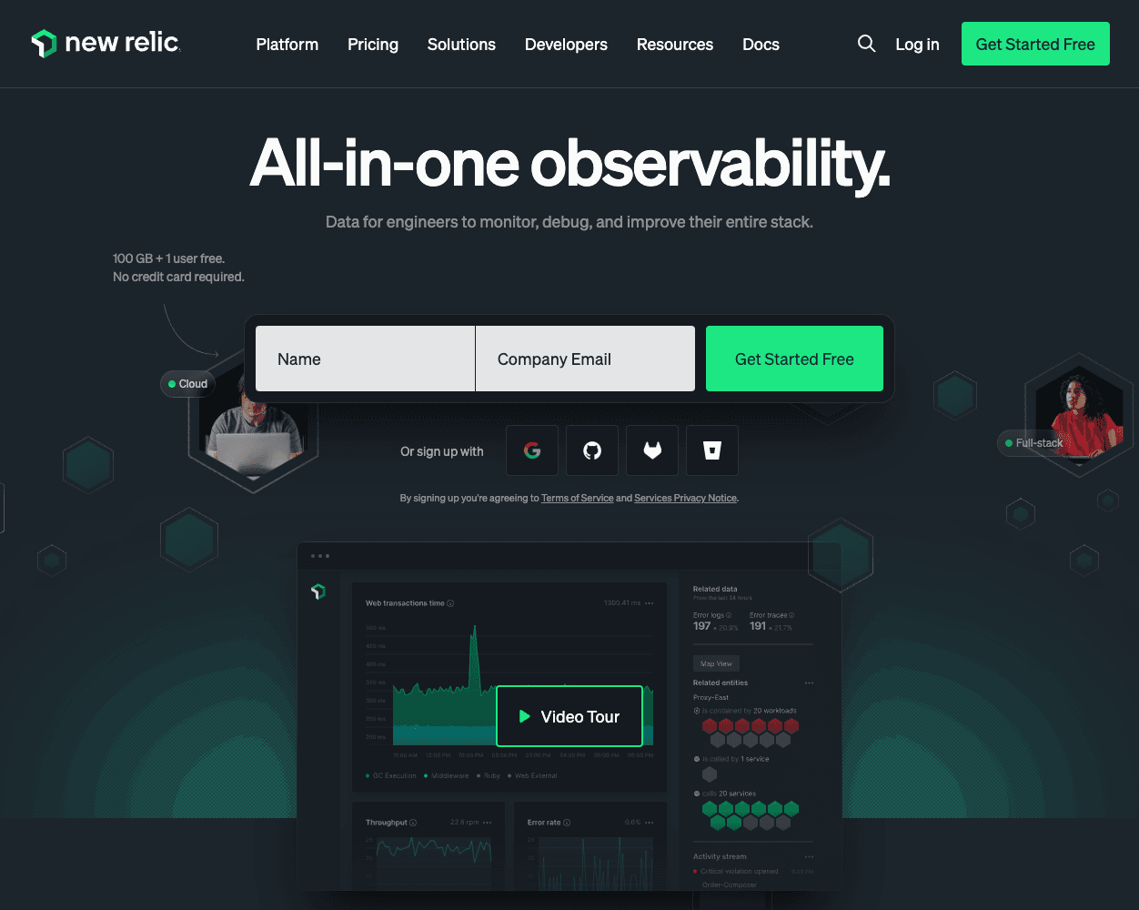 New Relic screenshot