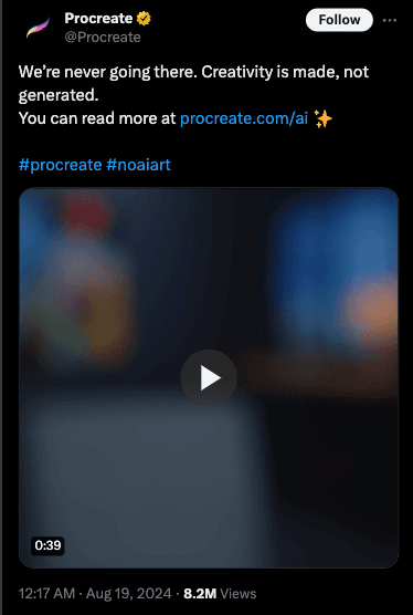 AI Drama: Procreate Says No to Generative AI