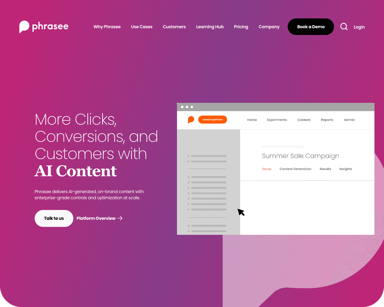 Phrasee screenshot