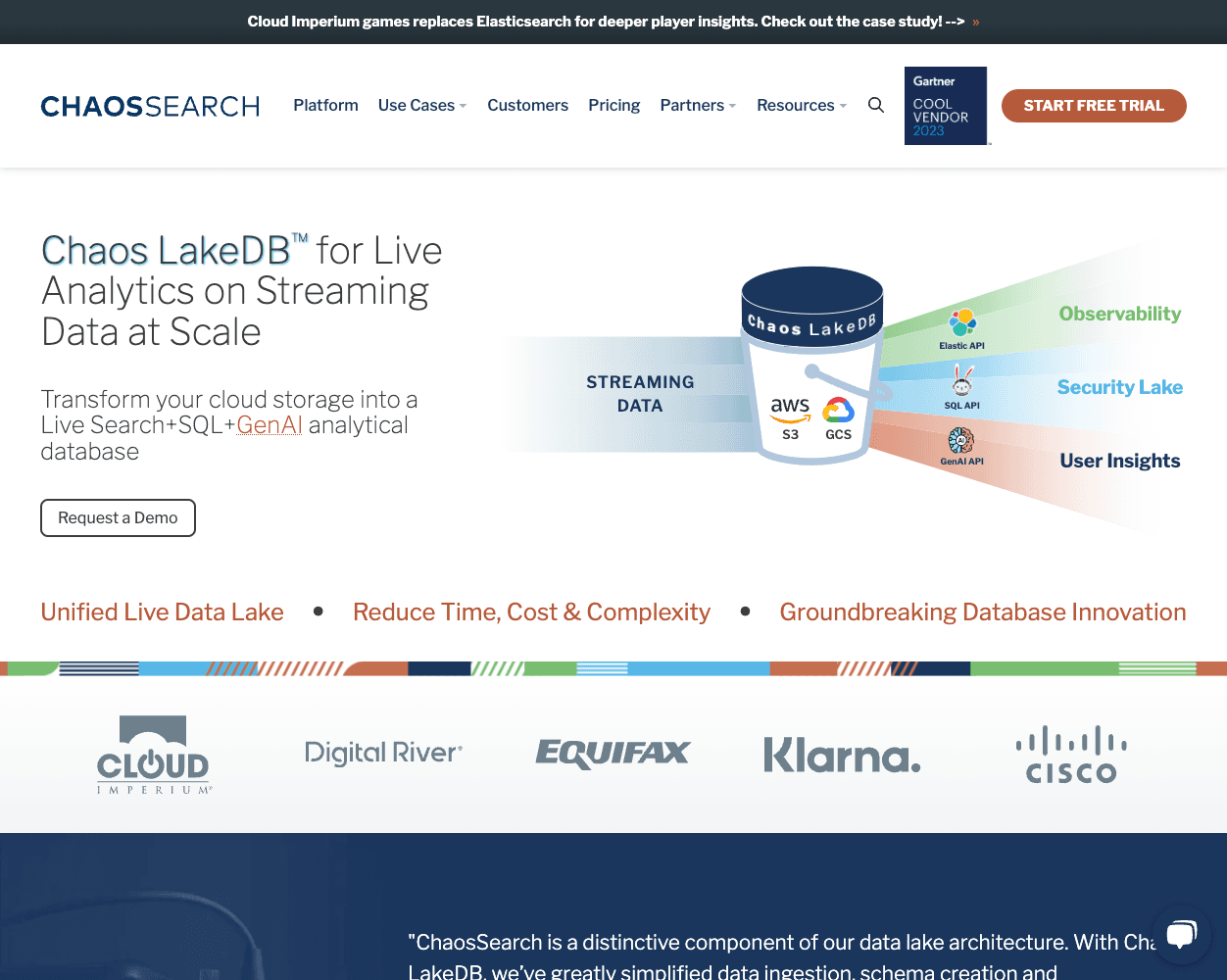 ChaosSearch screenshot
