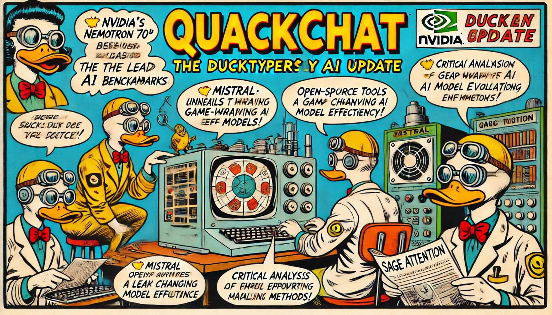 Blog Image: AI Giants Clash: Nvidia's Nemotron 70B Outshines Rivals, Sparking Industry Debate