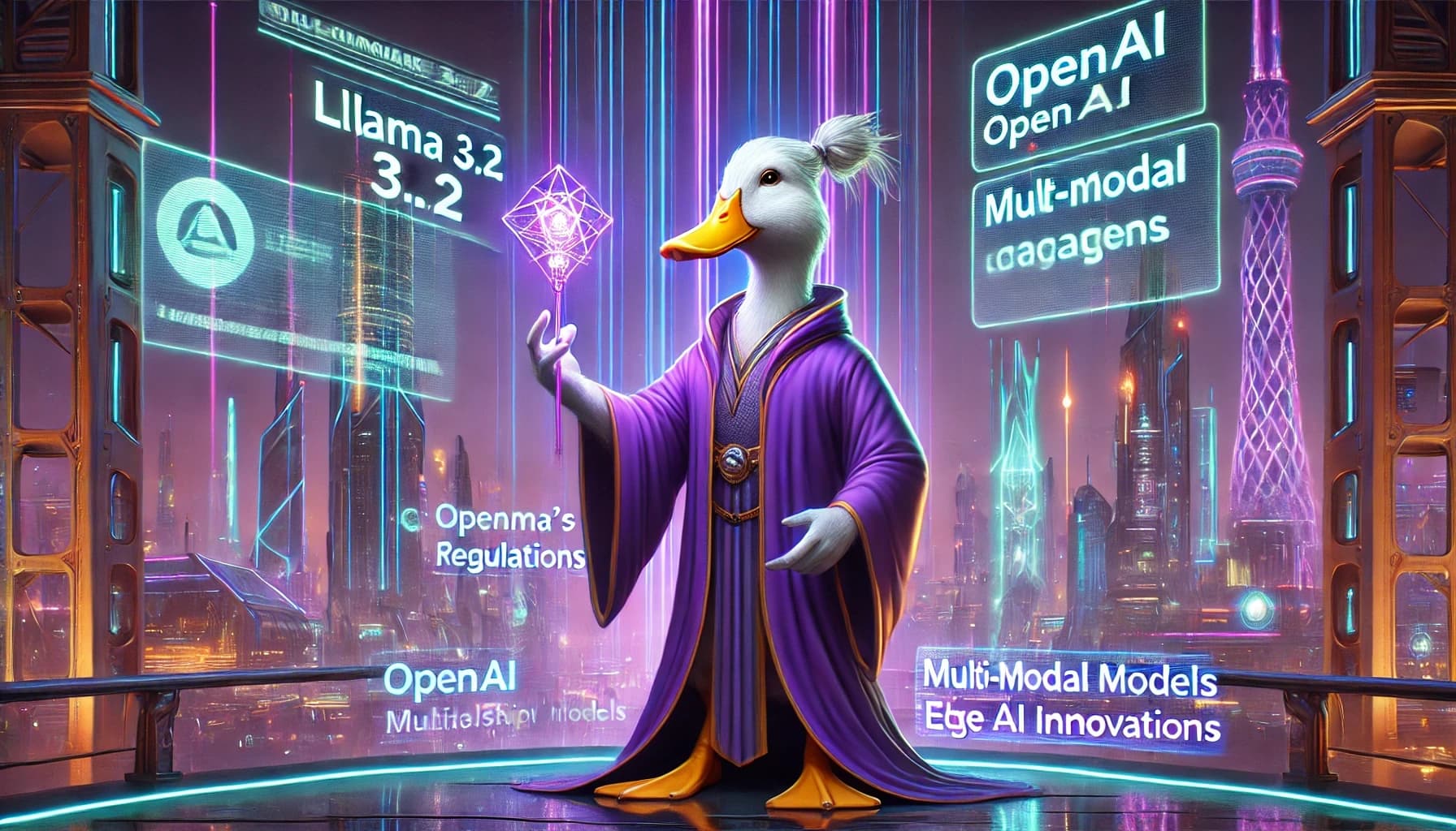 Blog Image: ๐ AI's Next Frontier: Llama 3.2, OpenAI Shakeups, and the Rise of Multi-Modal Models