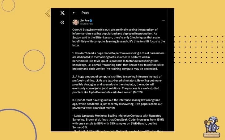 The Bigger Picture: What O1 Means for AI Progress
