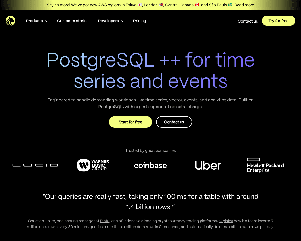Timescale screenshot