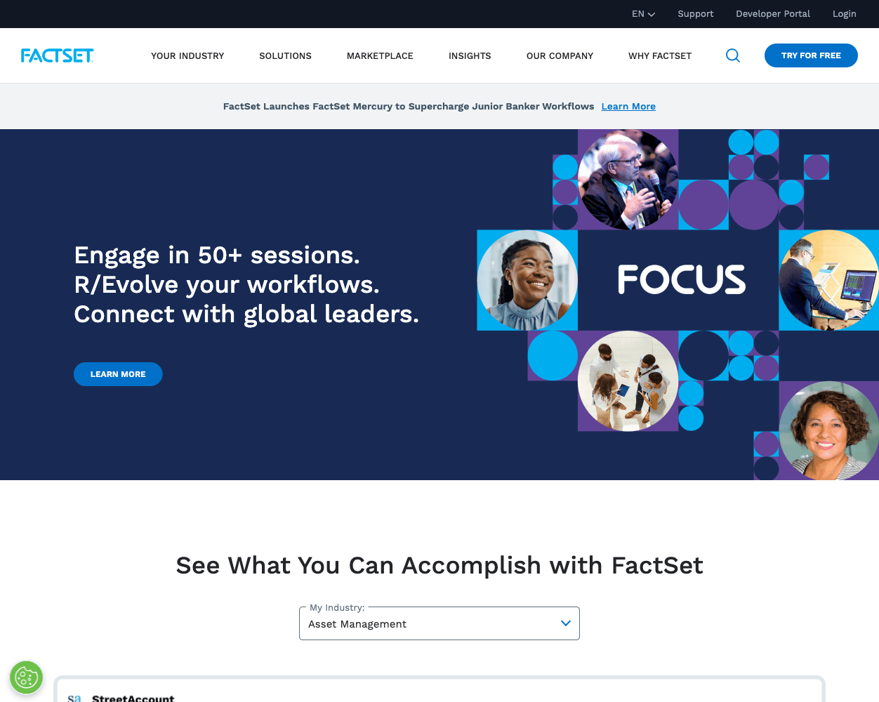 Factset screenshot