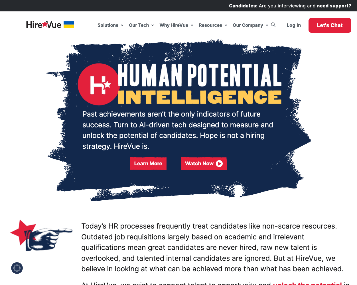 HireVue screenshot